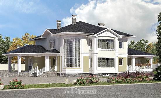 620-001-Л Проект трехэтажного дома и гаражом, красивый домик из поризованных блоков Бабаево | Проекты домов от House Expert