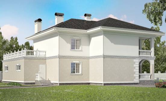340-002-П Проект двухэтажного дома, гараж, огромный дом из кирпича Вологда | Проекты домов от House Expert
