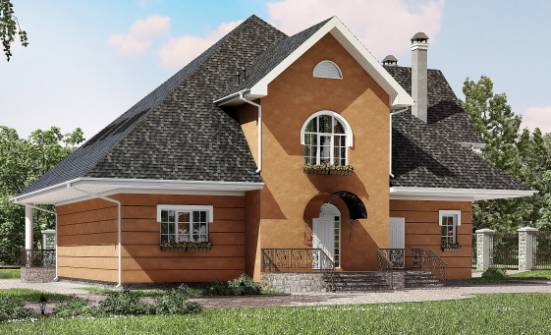310-001-П Проект двухэтажного дома мансардный этаж, уютный загородный дом из твинблока Вытегра | Проекты домов от House Expert
