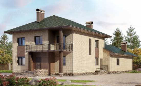 305-003-П Проект двухэтажного дома, классический домик из твинблока Тотьма | Проекты домов от House Expert