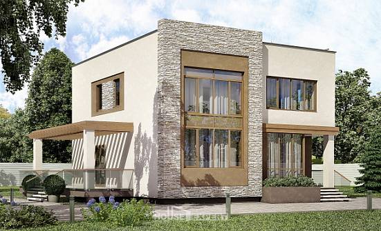 185-001-П Проект двухэтажного дома, средний домик из газосиликатных блоков Устюжна | Проекты домов от House Expert