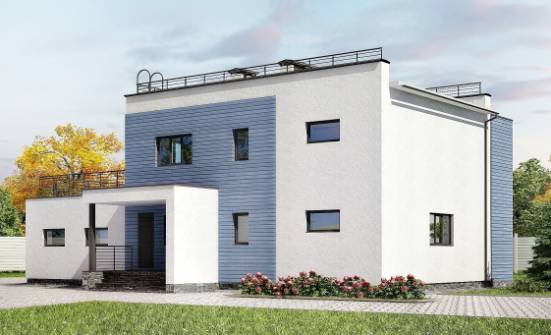 180-012-Л Проект двухэтажного дома и гаражом, просторный коттедж из кирпича Череповец | Проекты домов от House Expert
