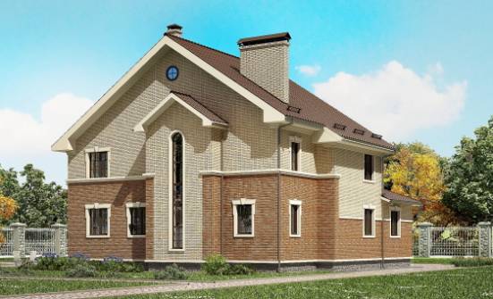 300-004-Л Проект двухэтажного дома, уютный домик из газосиликатных блоков Устюжна | Проекты домов от House Expert