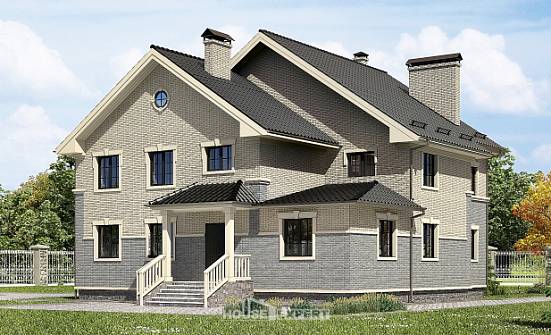 300-004-П Проект двухэтажного дома, огромный загородный дом из твинблока Вологда | Проекты домов от House Expert