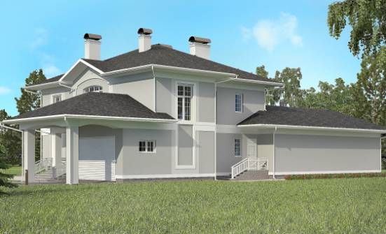 360-001-П Проект двухэтажного дома и гаражом, современный загородный дом из кирпича Устюжна | Проекты домов от House Expert