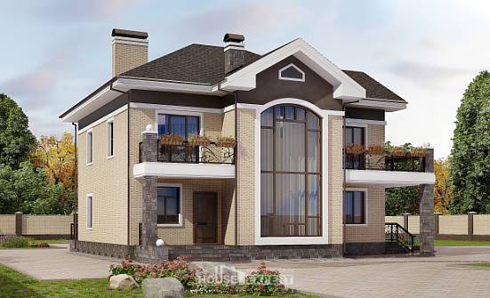 200-006-П Проект двухэтажного дома, красивый домик из кирпича Вологда | Проекты домов от House Expert
