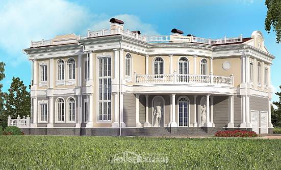 505-001-П Проект двухэтажного дома и гаражом, просторный дом из арболита Вологда | Проекты домов от House Expert