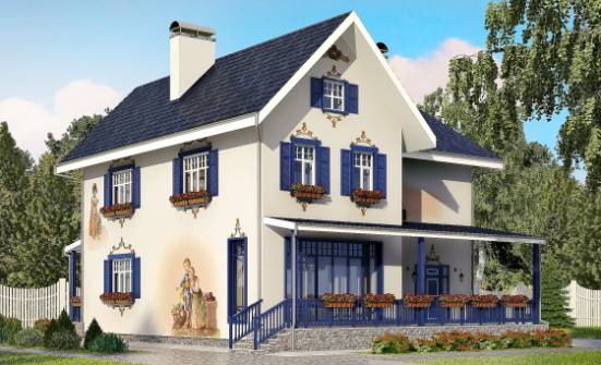 180-003-П Проект двухэтажного дома, бюджетный дом из кирпича Устюжна | Проекты домов от House Expert