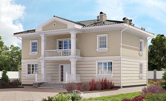 210-005-Л Проект двухэтажного дома, современный дом из твинблока Вологда | Проекты домов от House Expert