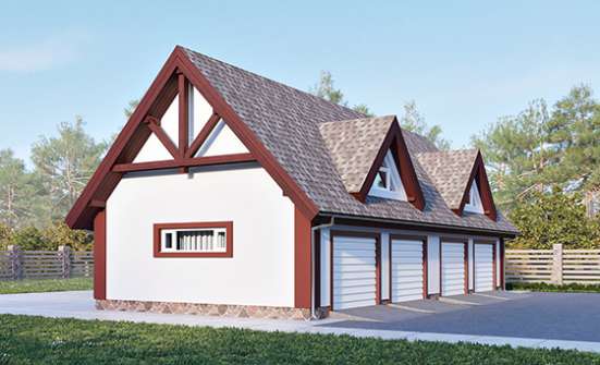 145-002-Л Проект гаража из теплоблока Бабаево | Проекты домов от House Expert