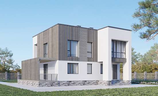 150-017-П Проект двухэтажного дома, бюджетный дом из теплоблока Устюжна | Проекты домов от House Expert