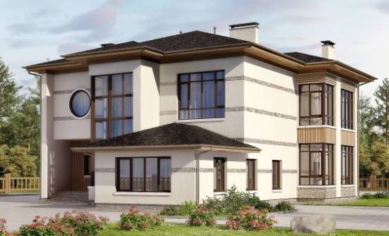 345-001-П Проект двухэтажного дома, красивый домик из блока Череповец | Проекты домов от House Expert