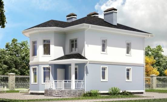 120-001-П Проект двухэтажного дома, бюджетный коттедж из поризованных блоков Череповец | Проекты домов от House Expert