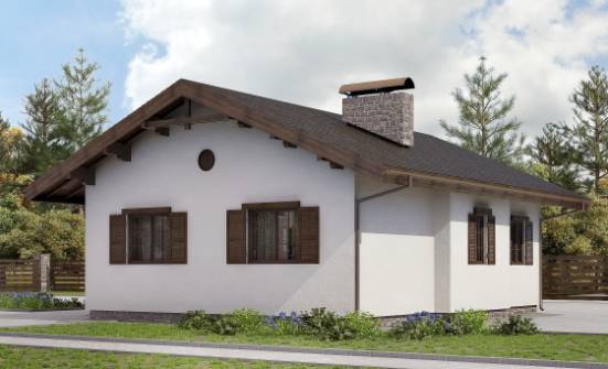 090-002-П Проект одноэтажного дома, простой дом из кирпича Череповец | Проекты домов от House Expert