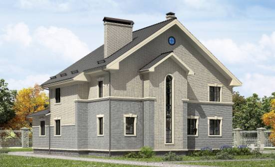 300-004-П Проект двухэтажного дома, огромный загородный дом из твинблока Вологда | Проекты домов от House Expert