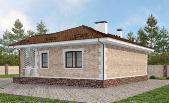 065-002-П Проект бани из кирпича Череповец | Проекты домов от House Expert