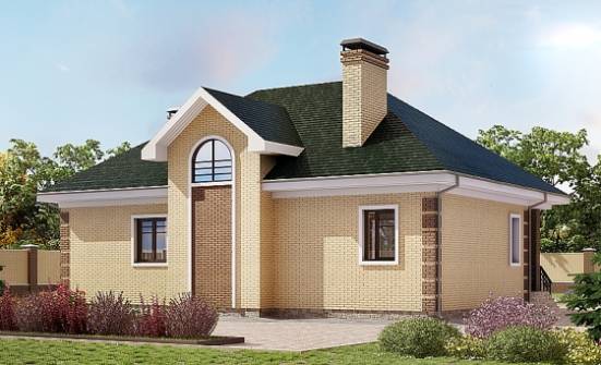 150-013-Л Проект двухэтажного дома с мансардой, уютный домик из кирпича Великий Устюг | Проекты домов от House Expert