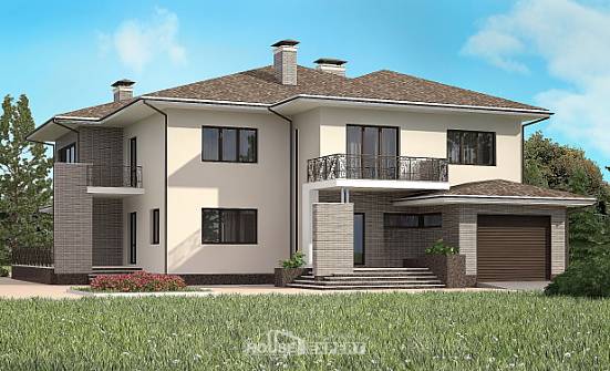 500-001-П Проект трехэтажного дома, гараж, большой домик из кирпича Вытегра | Проекты домов от House Expert
