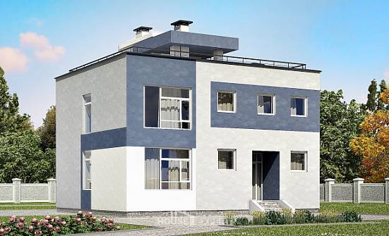 180-005-П Проект двухэтажного дома, современный дом из керамзитобетонных блоков Тотьма | Проекты домов от House Expert