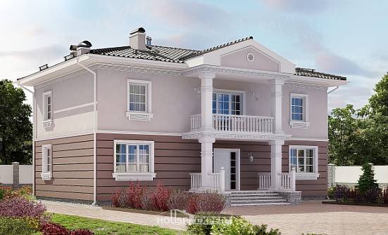 210-005-П Проект двухэтажного дома, уютный дом из твинблока Тотьма | Проекты домов от House Expert
