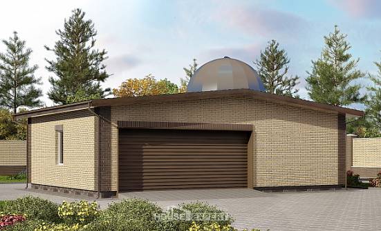075-001-Л Проект гаража из кирпича Устюжна | Проекты домов от House Expert