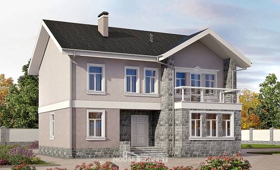 170-008-П Проект двухэтажного дома, доступный дом из твинблока Бабаево | Проекты домов от House Expert