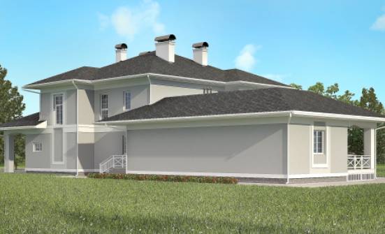 360-001-П Проект двухэтажного дома и гаражом, современный загородный дом из кирпича Устюжна | Проекты домов от House Expert