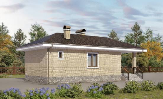 040-002-П Проект бани из пеноблока Череповец | Проекты одноэтажных домов от House Expert