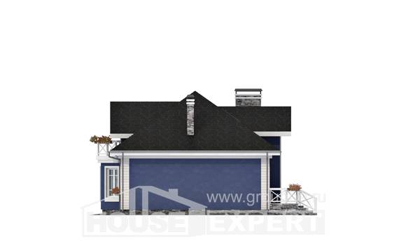 180-010-Л Проект двухэтажного дома с мансардой, гараж, современный домик из блока, Великий Устюг