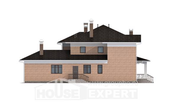 520-001-П Проект трехэтажного дома, современный дом из газосиликатных блоков, Вытегра