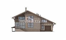 420-001-Л Проект трехэтажного дома с мансардой, гараж, красивый загородный дом из кирпича, Устюжна