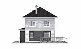090-003-П Проект двухэтажного дома, уютный загородный дом из бризолита, Великий Устюг