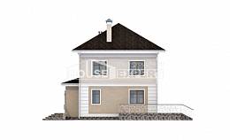 090-003-Л Проект двухэтажного дома, недорогой дом из керамзитобетонных блоков, Тотьма