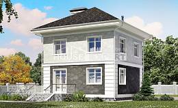 090-003-П Проект двухэтажного дома, доступный дом из арболита, Вологда