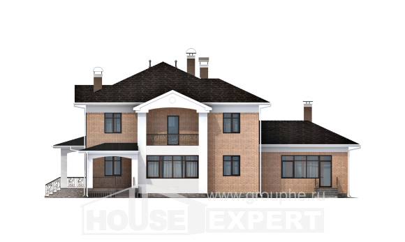 520-001-П Проект трехэтажного дома, уютный дом из бризолита, Устюжна