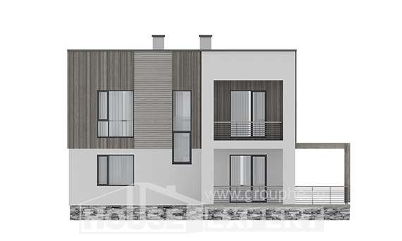 150-017-П Проект двухэтажного дома, уютный дом из пеноблока, Великий Устюг