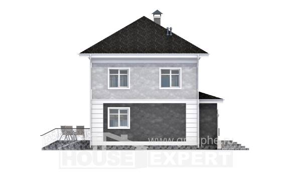 090-003-П Проект двухэтажного дома, классический домик из блока, Великий Устюг
