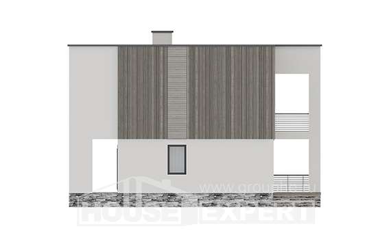 150-017-П Проект двухэтажного дома, экономичный загородный дом из поризованных блоков, Вытегра