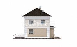 090-003-Л Проект двухэтажного дома, компактный коттедж из теплоблока, Бабаево